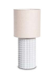 Urna cineraria lampada 'Stace marmo' beige