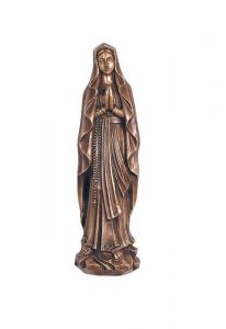 Statua commemorativa Maria con mani giunte – 3D, a terreno, con perni di sotto