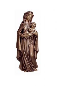 Statua commemorativa grande di Maria con Bambino – 3D, a terreno, con perni di sotto