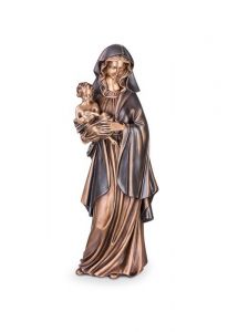 Statua commemorativa Maria con bambino in varie dimensioni – 3D, a terreno, con perni di sotto