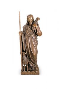 Statua commemorativa Buon Pastore – 3D, a terreno, con perni di sotto