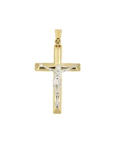 Pendente commemorativo in oro bicolore 14 carati