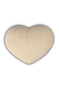 Mini urna cineraria 'Cuore' in legno di frassino