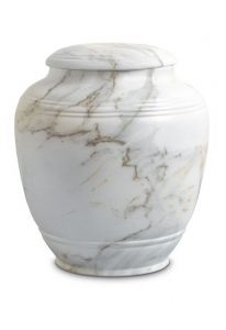 Urna cineraria in porcellana 'Classica' | Marmo di Carrara arabo