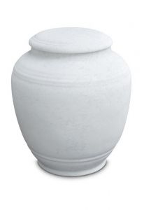 Urna cineraria in porcellana 'Classica' - Ghiaccio