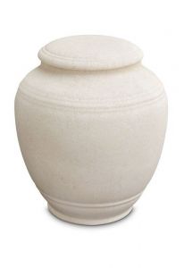 Urna cineraria in porcellana 'Classica' - Beige