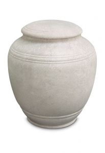 Urna cineraria in porcellana 'Classica' - Tortora