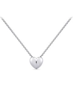 Ciondolo commemorativo Cuore in argento con catena