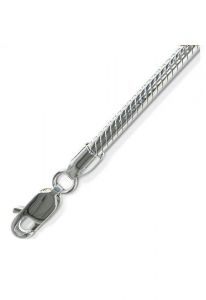 Collana serpente in argento 45 cm