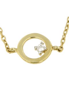 Collana con simbolo in oro giallo 14 ct