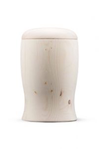 Urna cineraria in legno naturale abete 'Cielo'