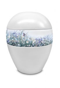 Urna cineraria in porcellana 'Margherite'