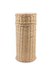 Urna cineraria rattan a mano in vimini