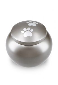 Urna per animali grigio francese con 2 impronte, diverse dimensioni
