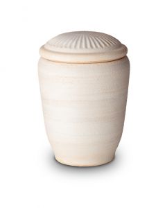 Biodegradable cremation ashes (sea) urn beige