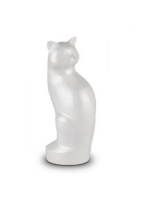 Urna cineraria per gatti bianco