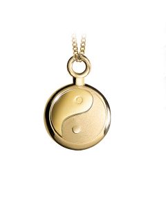 Ash jewel pendant gold 'Yin Yang'