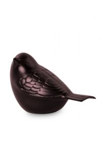 Mini urna cineraria in ottone 'Song bird'