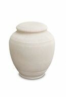 Mini urna cineraria in porcellana 'Classica' - Beige