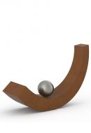 Urna cineraria per adulti in acciaio corten