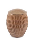 Urna cineraria in ceramica - Marrone moka