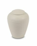 Mini urna cineraria in ceramica 'Art for Eternity' bianca