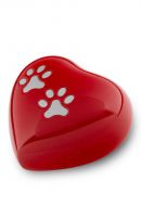 Pet cremation ashes urn heart