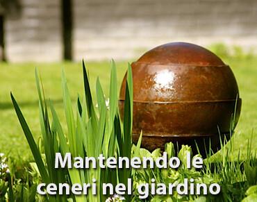 Destinazione delle ceneri, mantenendo le ceneri nel giardino